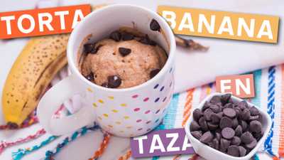 Torta de Banana en Microondas