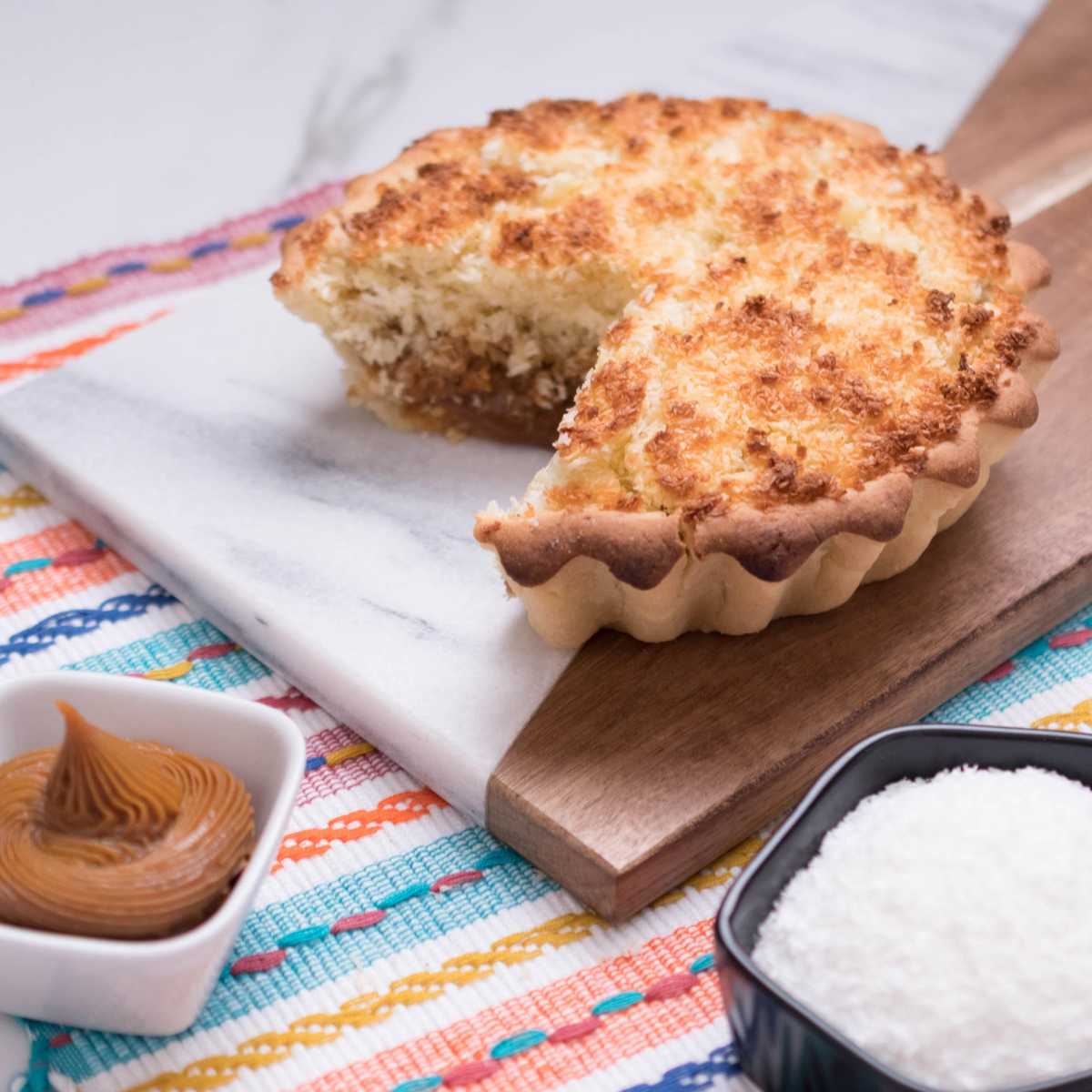 Tarta de Coco y Dulce de Leche
